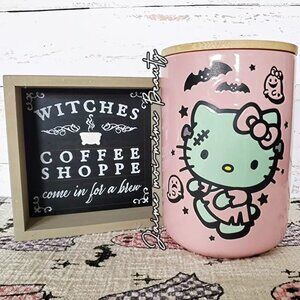 Kawaii Hello Kitty Frankenkitty Halloween Treat Coffee Pod Canister - NWT